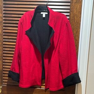Chico’s size 3 wool reversible jacket